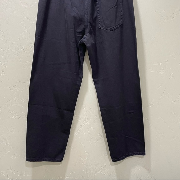 NWT Free People x Sandrine Rose Navy Blue Wide Leg Cotton Pants Size 28 - Picture 9 of 15